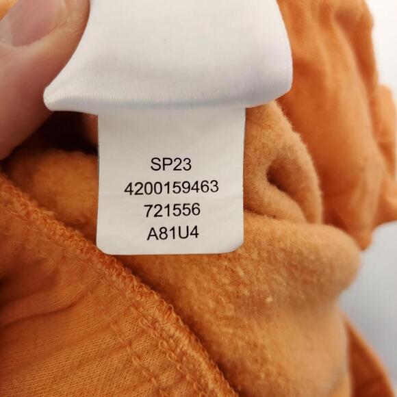 North Face Shorts Womens L Orange Terry Pull On Sweat Casual Comfort Micro Mini - Picture 8 of 9